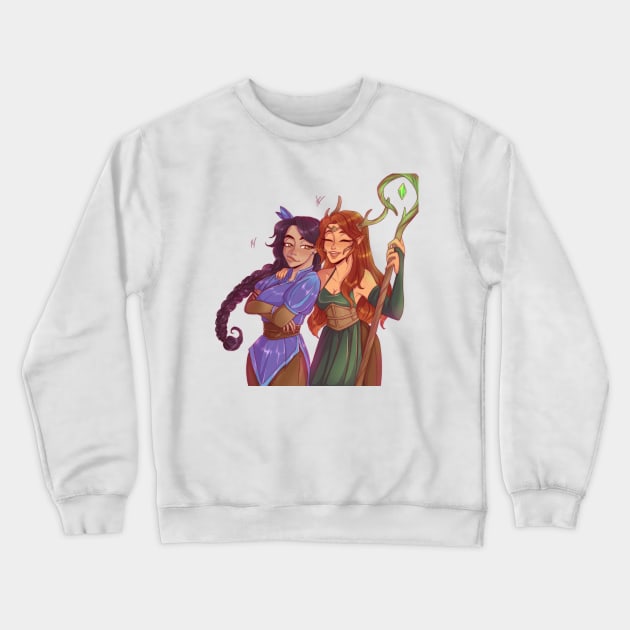 Vex and Kiki Crewneck Sweatshirt by Itsacuteart